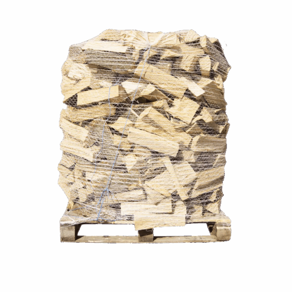 Buchen Brennholz Premium 33cm, rindenfrei auf Palette im Netz, ca. 1,6 srm / 1rm, 500 kg