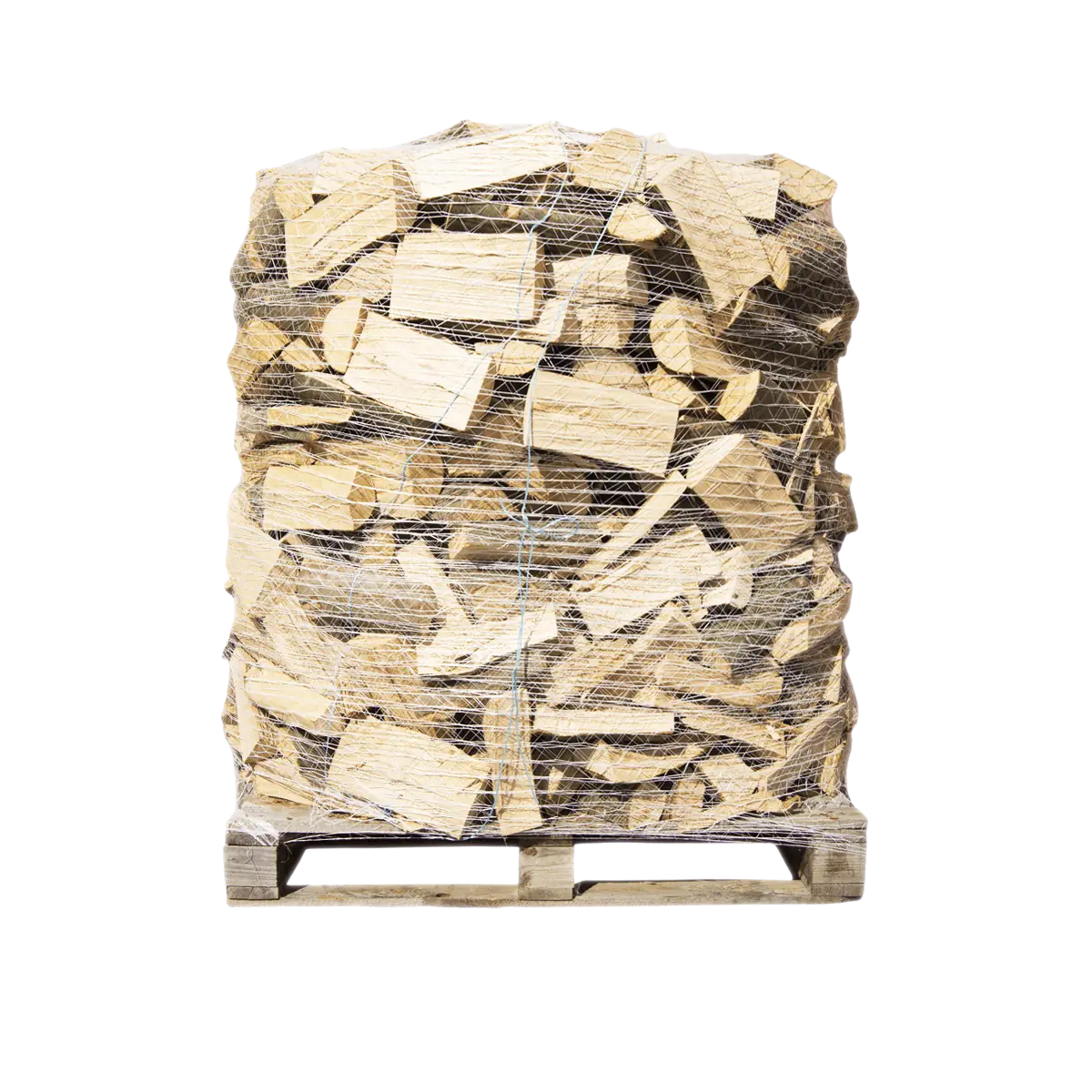 Buchen Premium Brennholz 25cm, rindenfrei auf Palette im Netz, ca. 1,6 srm / 1rm, 500 kg
