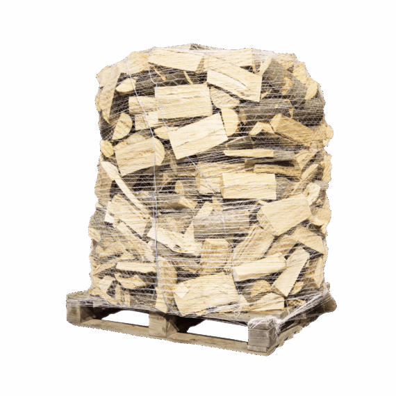 Buchen Premium Brennholz 25cm, rindenfrei auf Palette im Netz, ca. 1,6 srm / 1rm, 500 kg – Bild 2