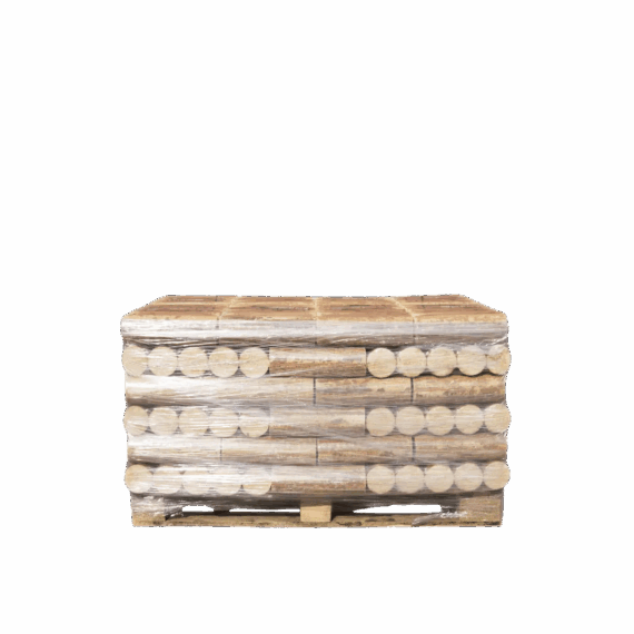 Holzbriketts ÖkoMcBrix Klassik PLUS Palette 480 kg ( Halbe Palette )
