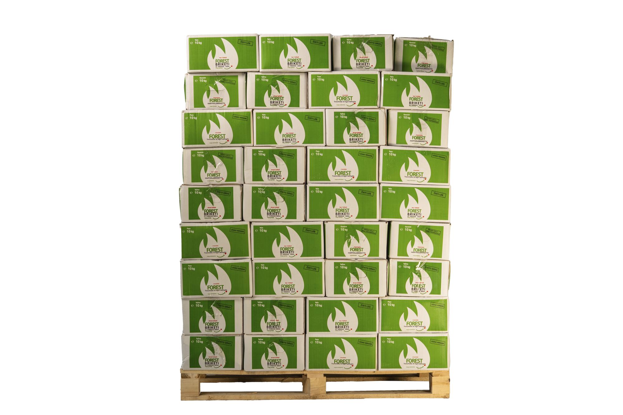 Effizienz Buche im Karton - auf Palette 960 kg