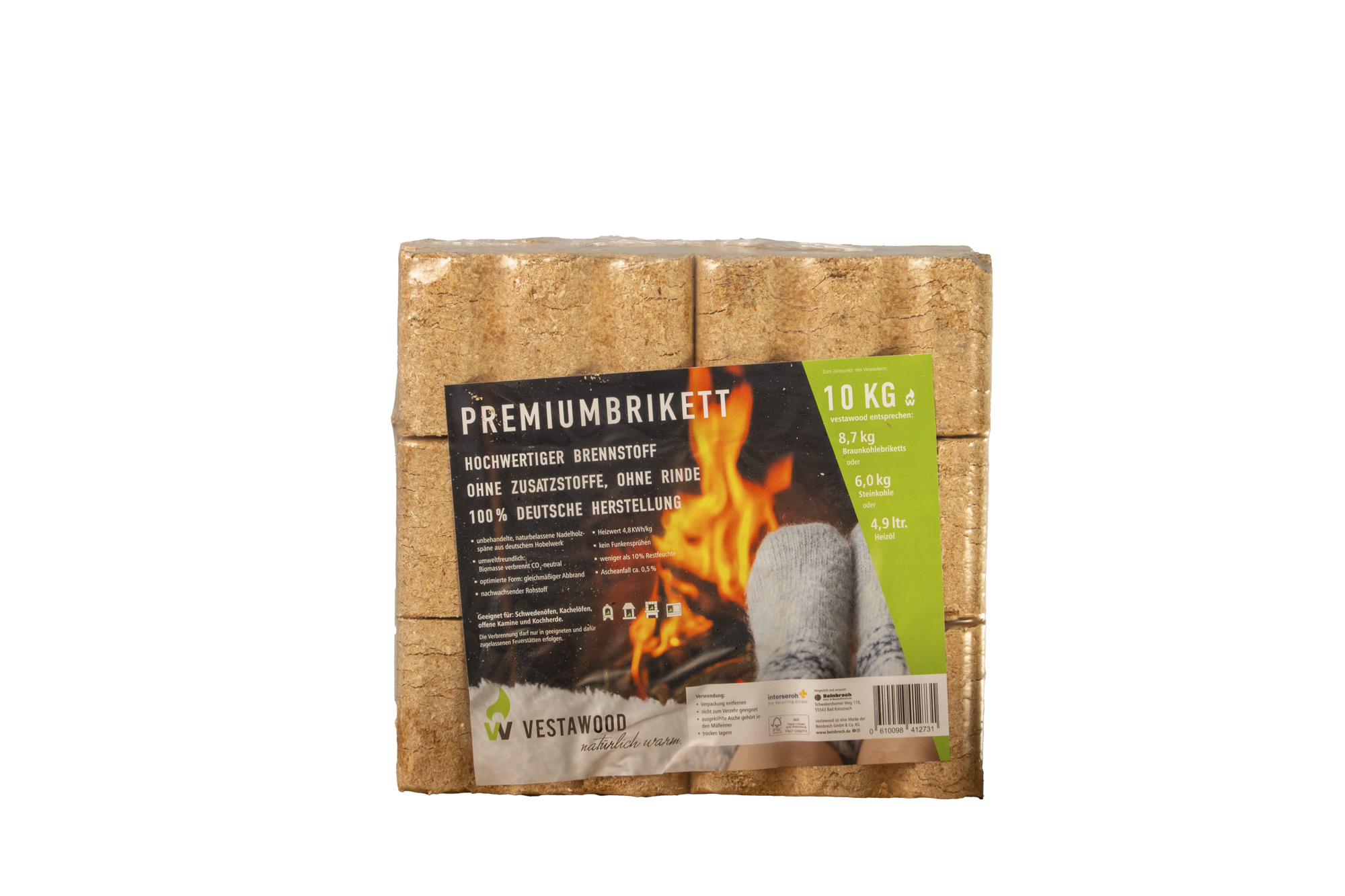 RUF Tritech PowerMix Holzbriketts Palette 960 kg – Bild 2