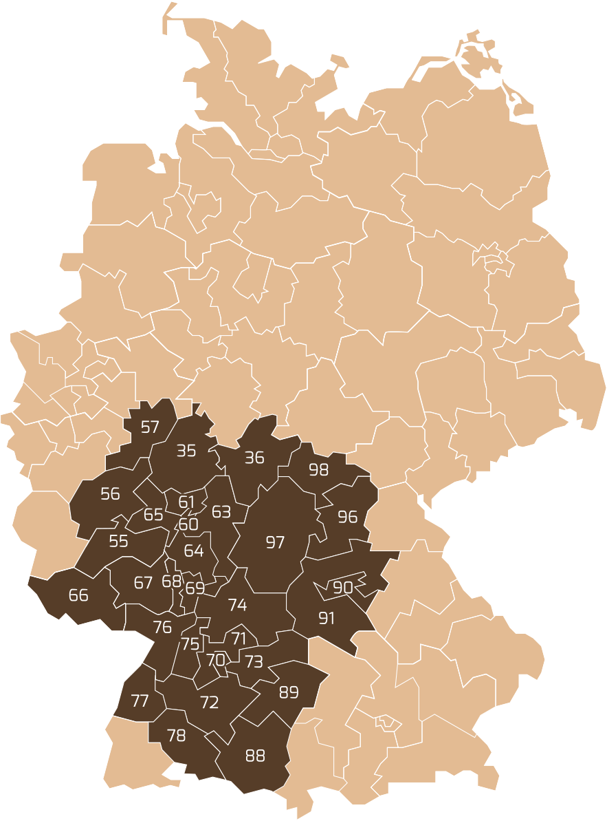 ÖkoBrix Liefergebiete – PLZ-Übersicht