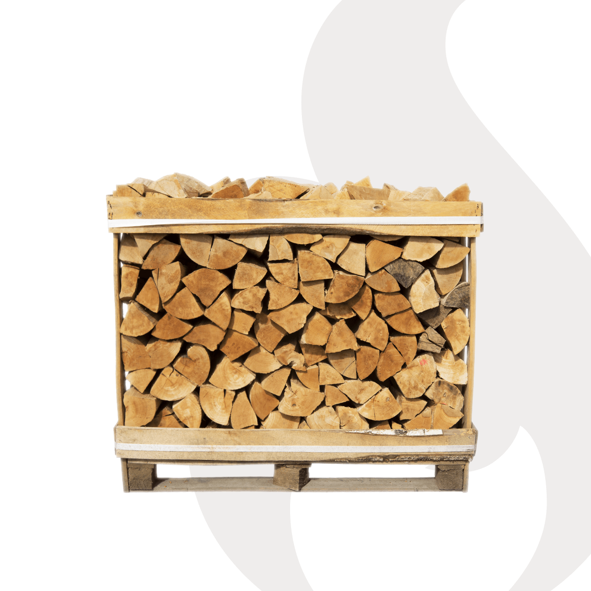 Premium Eschenholz 25 cm, auf Palette gestapelt, 1 rm / 1,6 srm - 500 kg